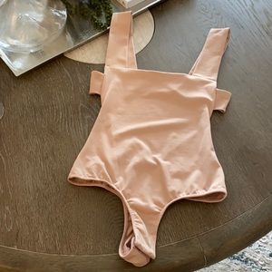 Free people open back body suit